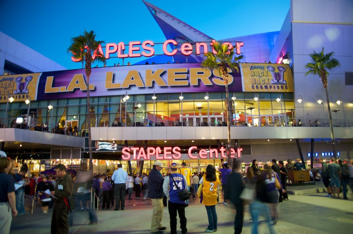 Staples Center in Downtown Los Angeles