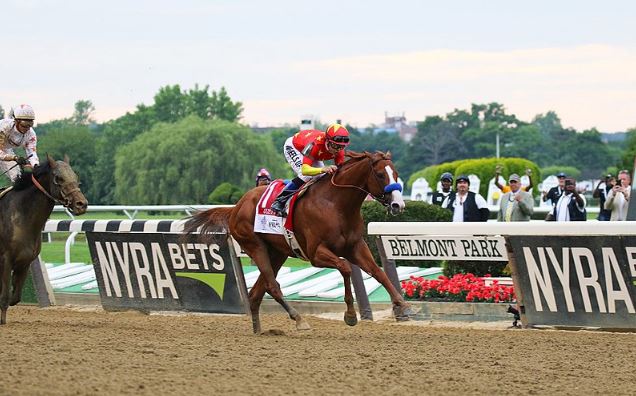 Justify-wins-2018-Belmont-Stakes